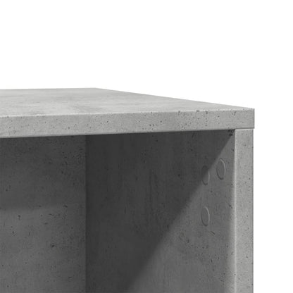 Kattenbakkast 60x40x40 cm bewerkt hout betongrijs