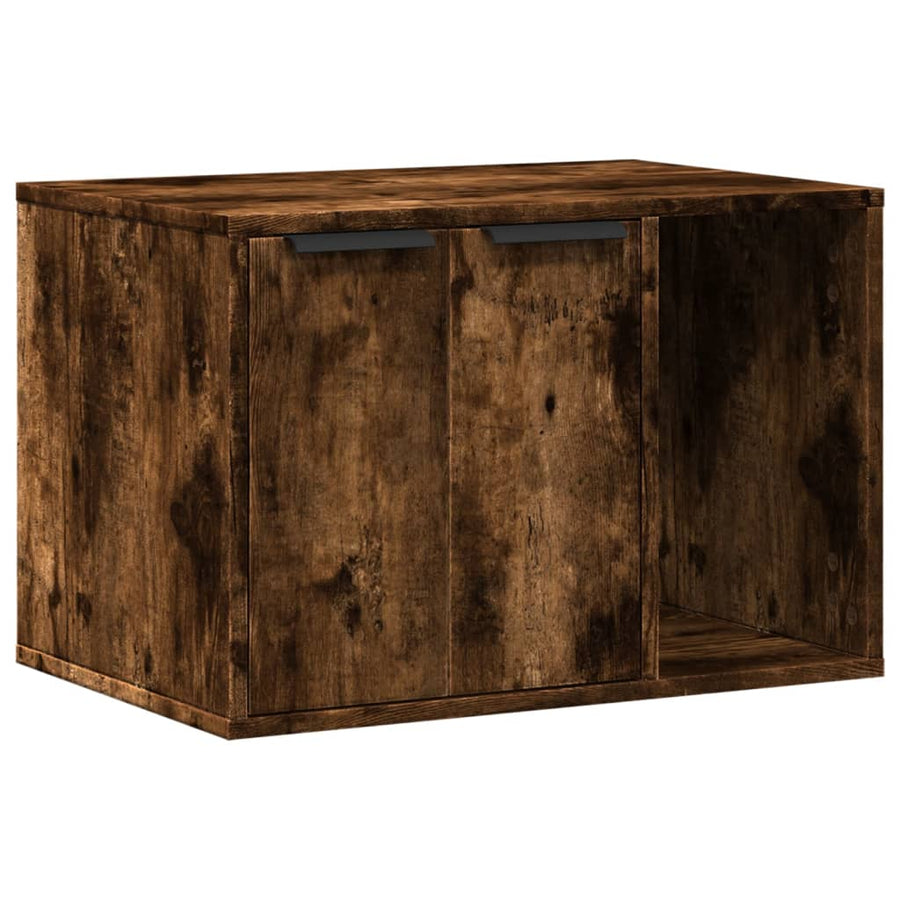 Kattenbakkast Bewerkt Hout Kleurig 60 x 40 x 40 cm