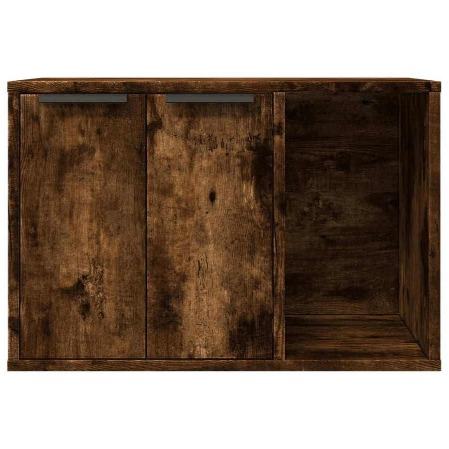 Kattenbakkast Bewerkt Hout Kleurig 60 x 40 x 40 cm