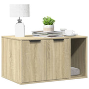 Kattenbakkast 80x50x45 cm bewerkt hout sonoma eiken