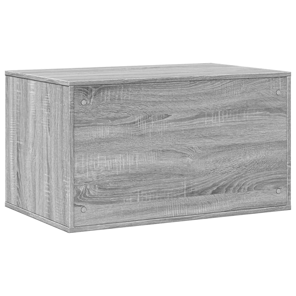 Kattenbakkast 80x50x45 cm bewerkt hout grijs sonoma eikenkleur
