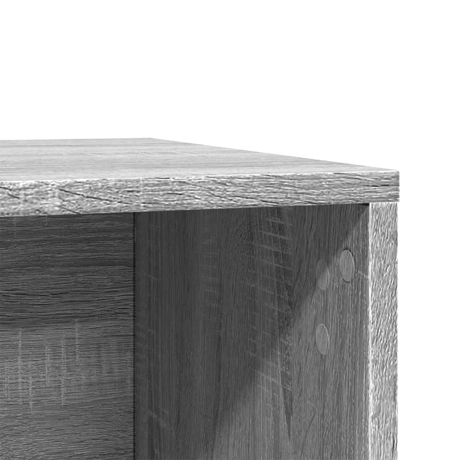 Kattenbakkast 80x50x45 cm bewerkt hout grijs sonoma eikenkleur