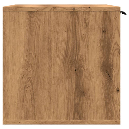 Kattenbakkast 80x50x45 cm bewerkt hout artisanaal eikenkleurig