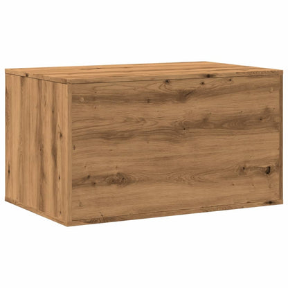 Kattenbakkast 80x50x45 cm bewerkt hout artisanaal eikenkleurig