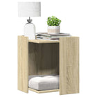 Litter box enclosure 42x42x51 cm engineered wood Sonoma oak color