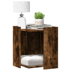 Litter box enclosure 42x42x51 cm engineered wood smoked oak