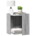 Cat litter box enclosure 42x42x51 cm engineered wood grey Sonoma oak colour
