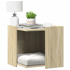 Litter box cabinet 53x53x51 cm engineered wood Sonoma oak-coloured