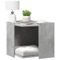 Kattenbakkast 53x53x51 cm bewerkt hout betongrijs