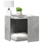 Cat litter box cabinet 53x53x51 cm engineered wood concrete grey