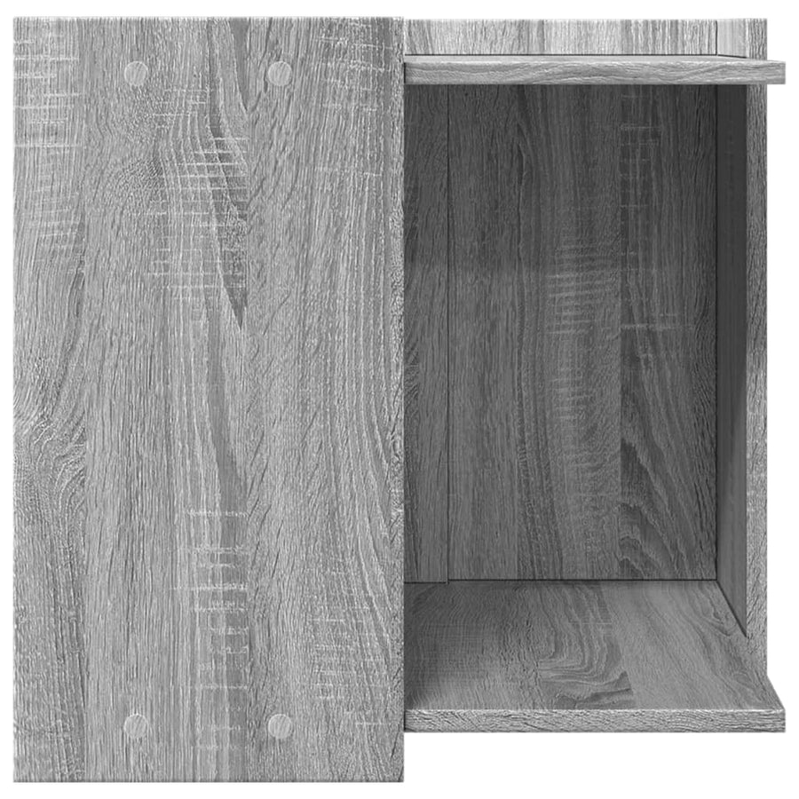 Kattenbakkast 53x53x51 cm bewerkt hout grijs sonoma eikenkleur