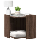 Litter Box Enclosure 53x53x51 cm Engineered Wood Brown Oak-Look
