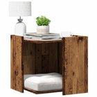 Cat Litter Box Cabinet 53x53x51 cm engineered wood vintage wood color