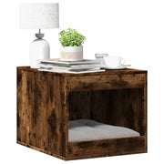 Kattenbakkast 47x59x42 cm bewerkt hout gerookt eiken