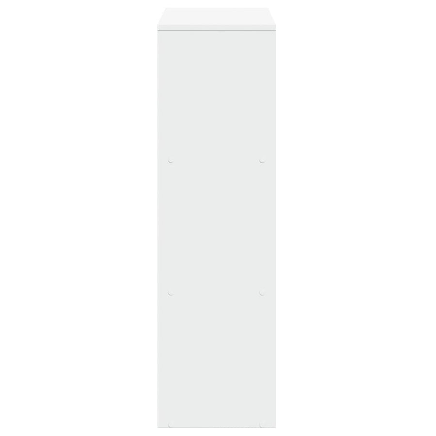 Kamerscherm / boekenkast 3-laags 99x29x99 cm bewerkt hout wit