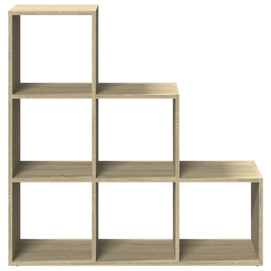 Kamerscherm / boekenkast 3-laags 99x29x99 cm hout sonoma eiken