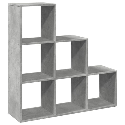 Kamerscherm / boekenkast 3-laags 99x29x99 cm hout betongrijs