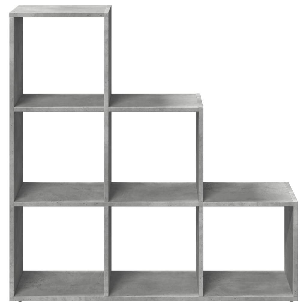 Kamerscherm / boekenkast 3-laags 99x29x99 cm hout betongrijs