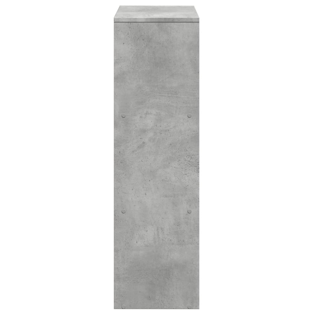 Kamerscherm / boekenkast 3-laags 99x29x99 cm hout betongrijs