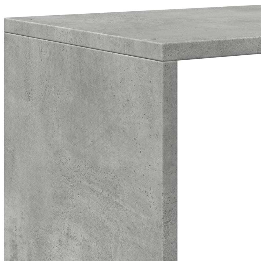 Kamerscherm / boekenkast 3-laags 99x29x99 cm hout betongrijs