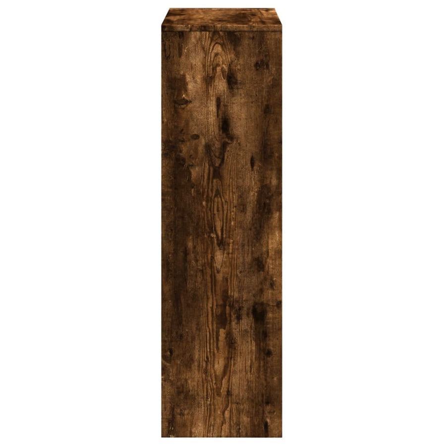 Kamerscherm / boekenkast 3-laags 99x29x99 cm hout gerookt eiken