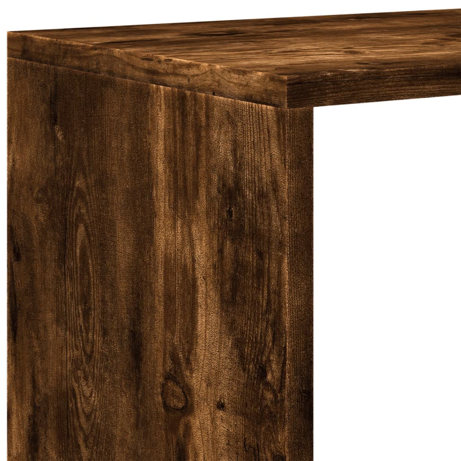 Kamerscherm / boekenkast 3-laags 99x29x99 cm hout gerookt eiken