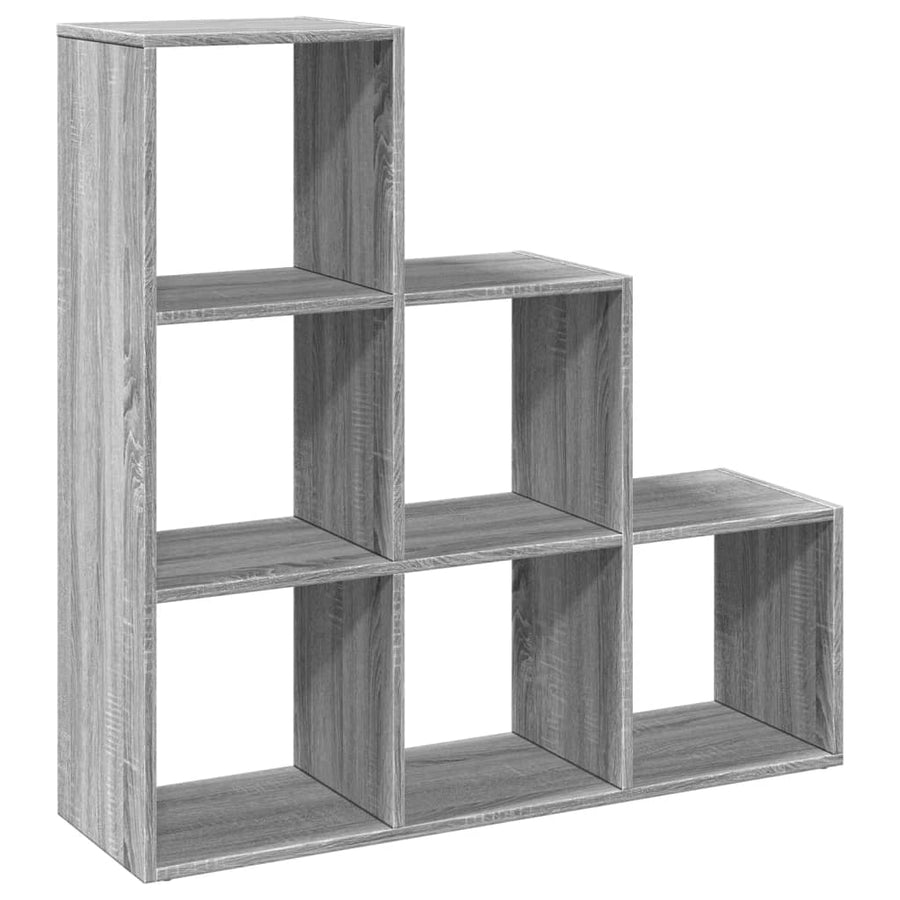 Kamerscherm / boekenkast 3-laags 99x29x99 cm hout grijs sonoma