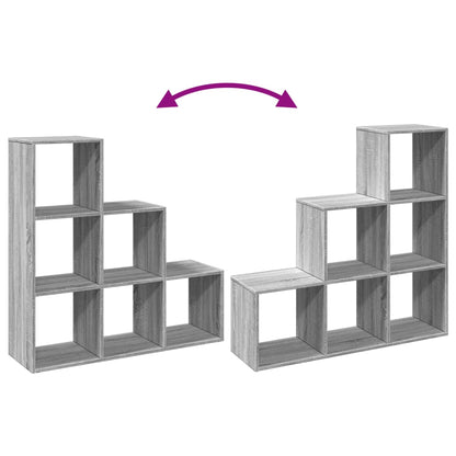 Kamerscherm / boekenkast 3-laags 99x29x99 cm hout grijs sonoma