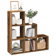 Boekenkast kamerscherm 99x29x99 cm oud hout