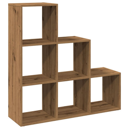 Kamerscherm / boekenkast 3-laags 99x29x99 cm hout artisanaal