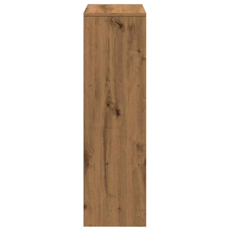 Kamerscherm / boekenkast 3-laags 99x29x99 cm hout artisanaal