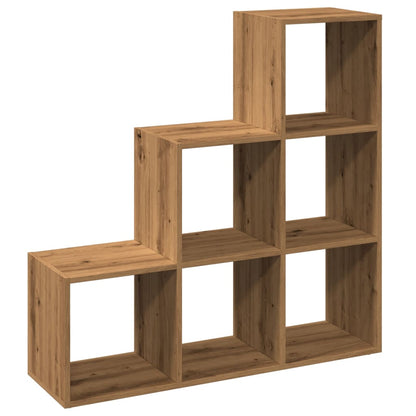 Kamerscherm / boekenkast 3-laags 99x29x99 cm hout artisanaal