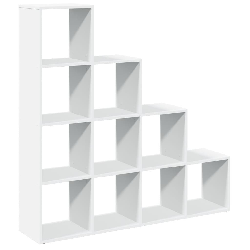 Kamerscherm / boekenkast 4-laags 131,5x29x131,5 cm hout wit