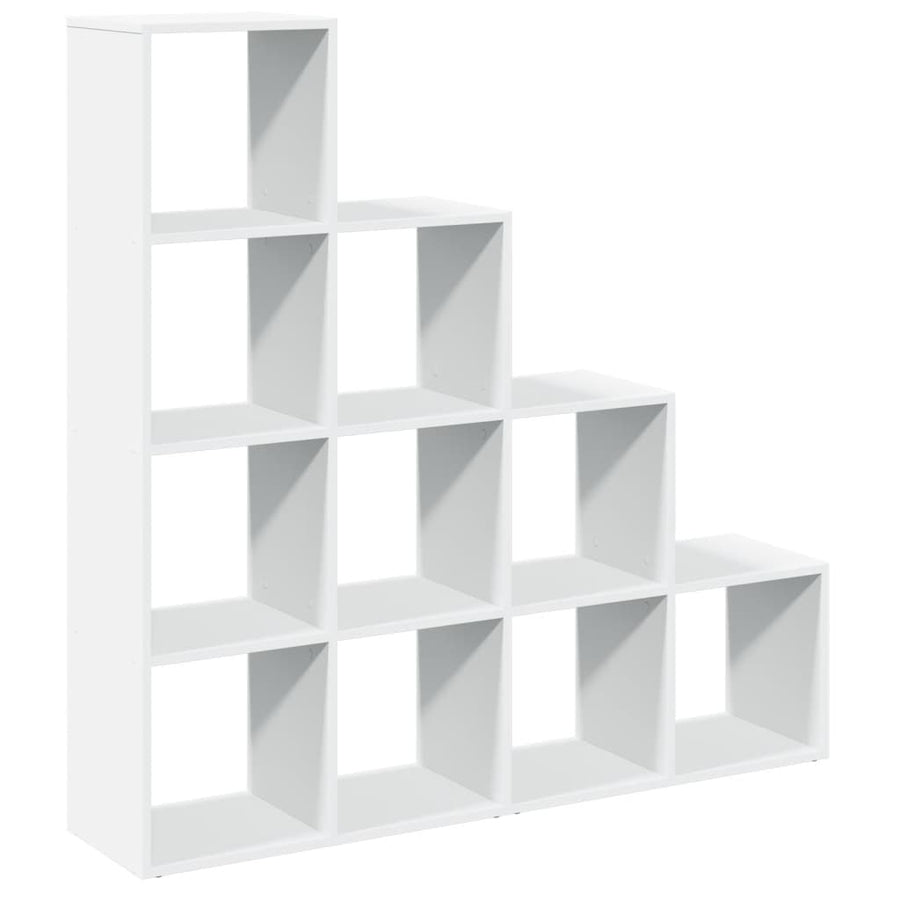 Kamerscherm / boekenkast 4-laags 131,5x29x131,5 cm hout wit