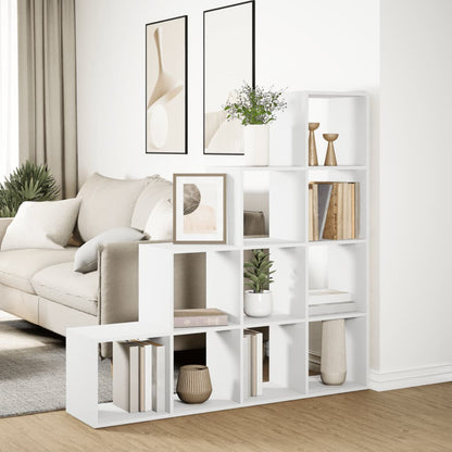 Kamerscherm / boekenkast 4-laags 131,5x29x131,5 cm hout wit