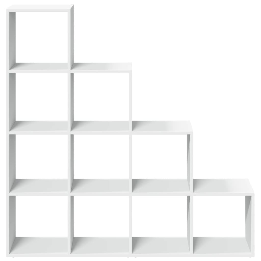 Kamerscherm / boekenkast 4-laags 131,5x29x131,5 cm hout wit