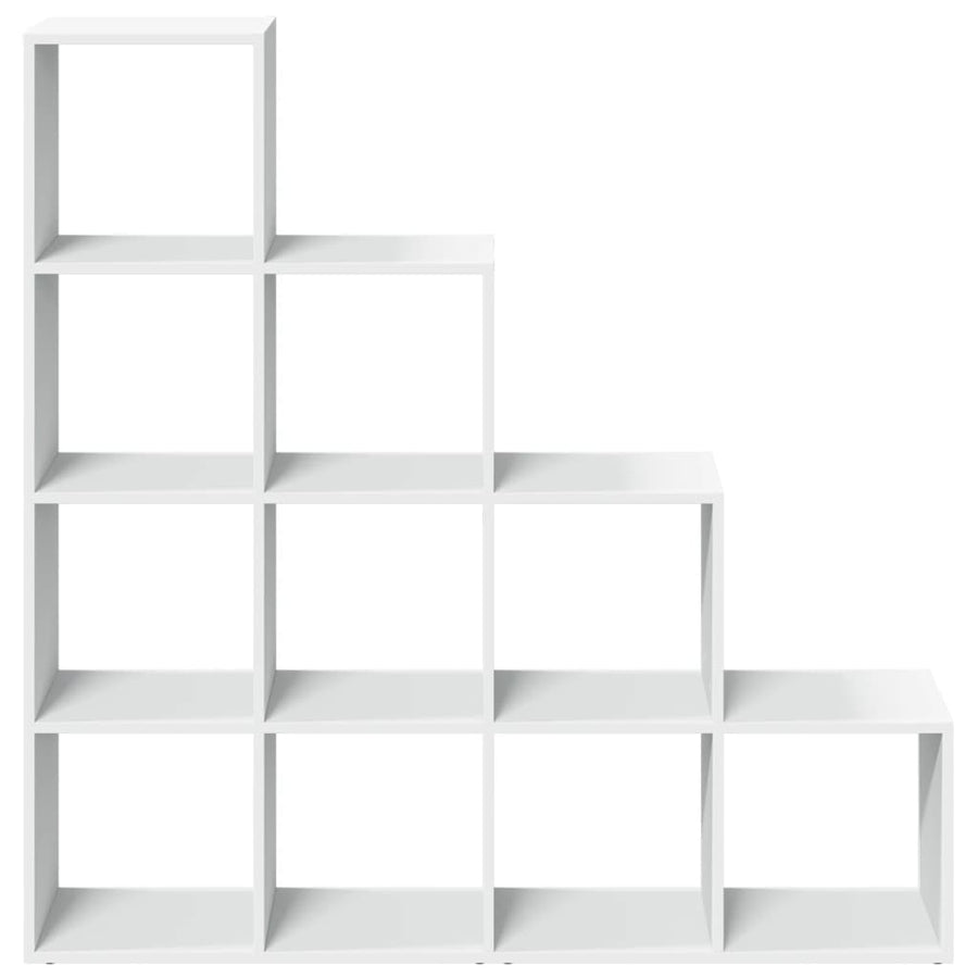 Kamerscherm / boekenkast 4-laags 131,5x29x131,5 cm hout wit