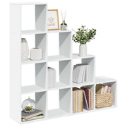 Boekenkast kamerscherm 131,5x29x131,5 cm wit