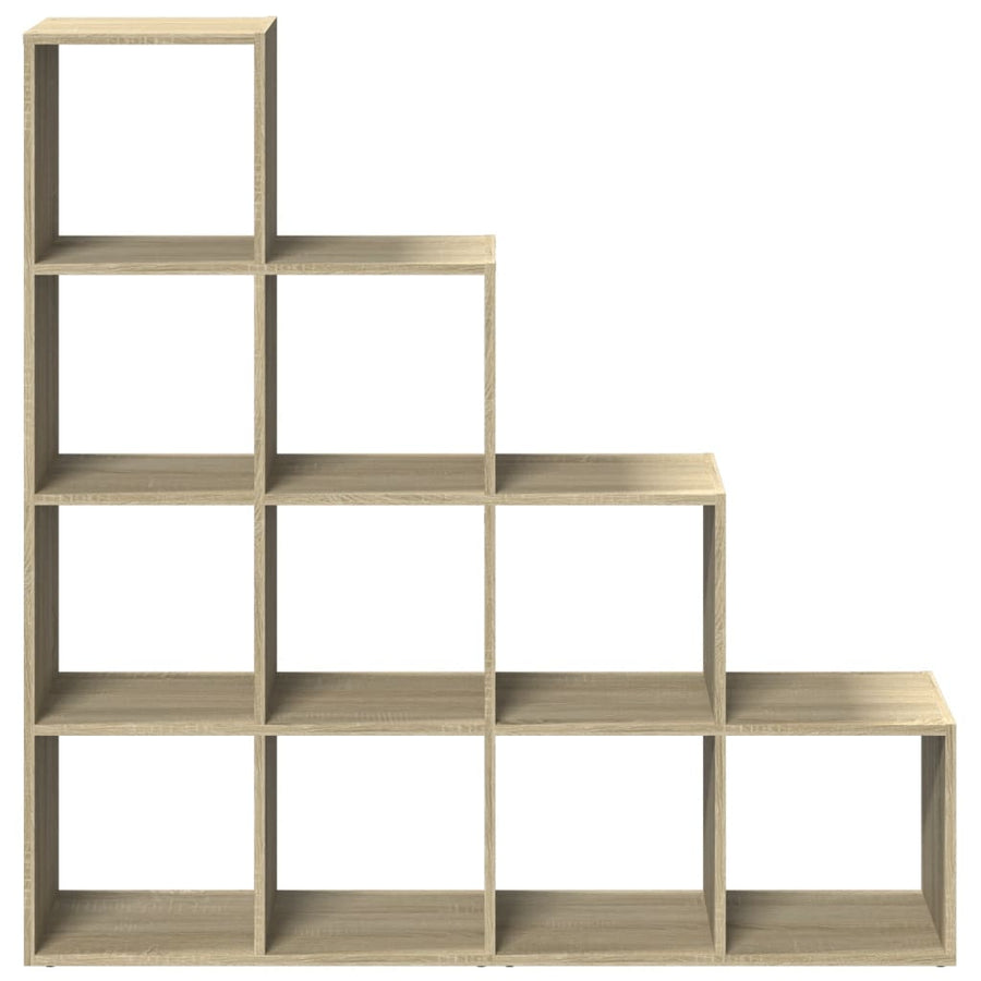 Kamerscherm / boekenkast 131,5x29x131,5 cm hout sonoma eiken