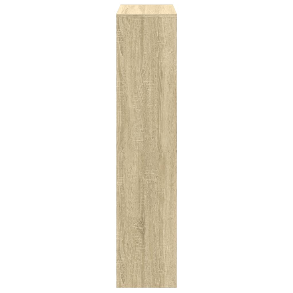 Kamerscherm / boekenkast 131,5x29x131,5 cm hout sonoma eiken