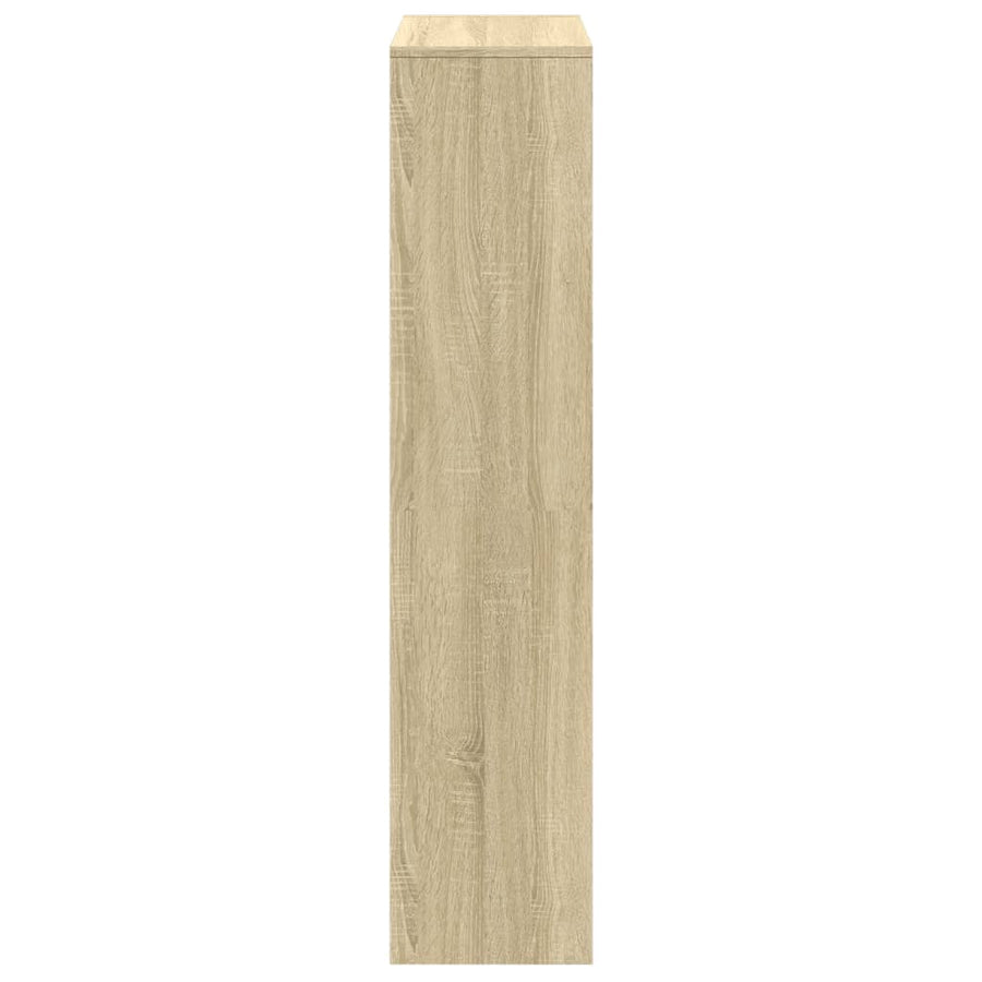 Kamerscherm / boekenkast 131,5x29x131,5 cm hout sonoma eiken