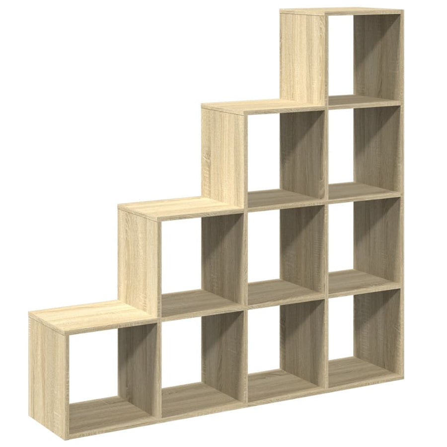 Kamerscherm / boekenkast 131,5x29x131,5 cm hout sonoma eiken