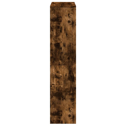 Kamerscherm / boekenkast 131,5x29x131,5 cm hout gerookt eiken