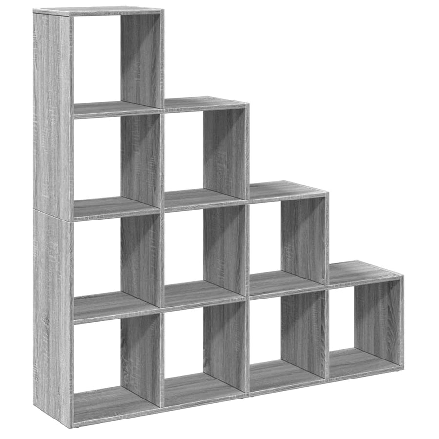 Kamerscherm / boekenkast 131,5x29x131,5 cm hout grijs sonoma