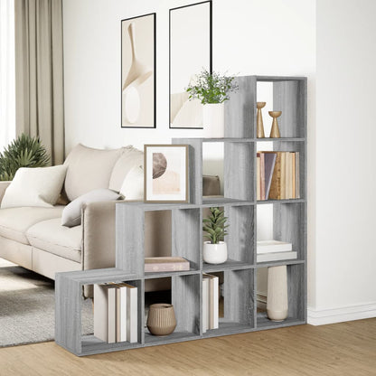Kamerscherm / boekenkast 131,5x29x131,5 cm hout grijs sonoma