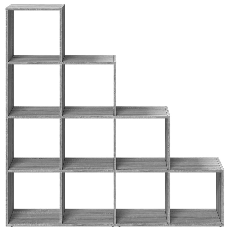 Kamerscherm / boekenkast 131,5x29x131,5 cm hout grijs sonoma