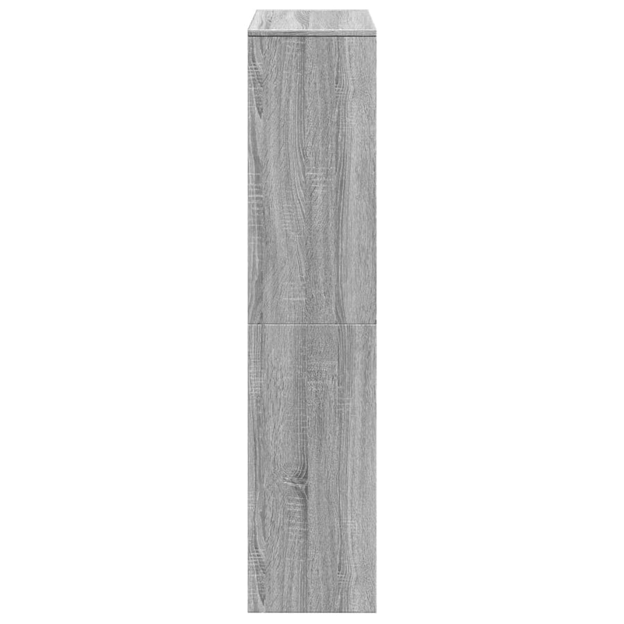 Kamerscherm / boekenkast 131,5x29x131,5 cm hout grijs sonoma