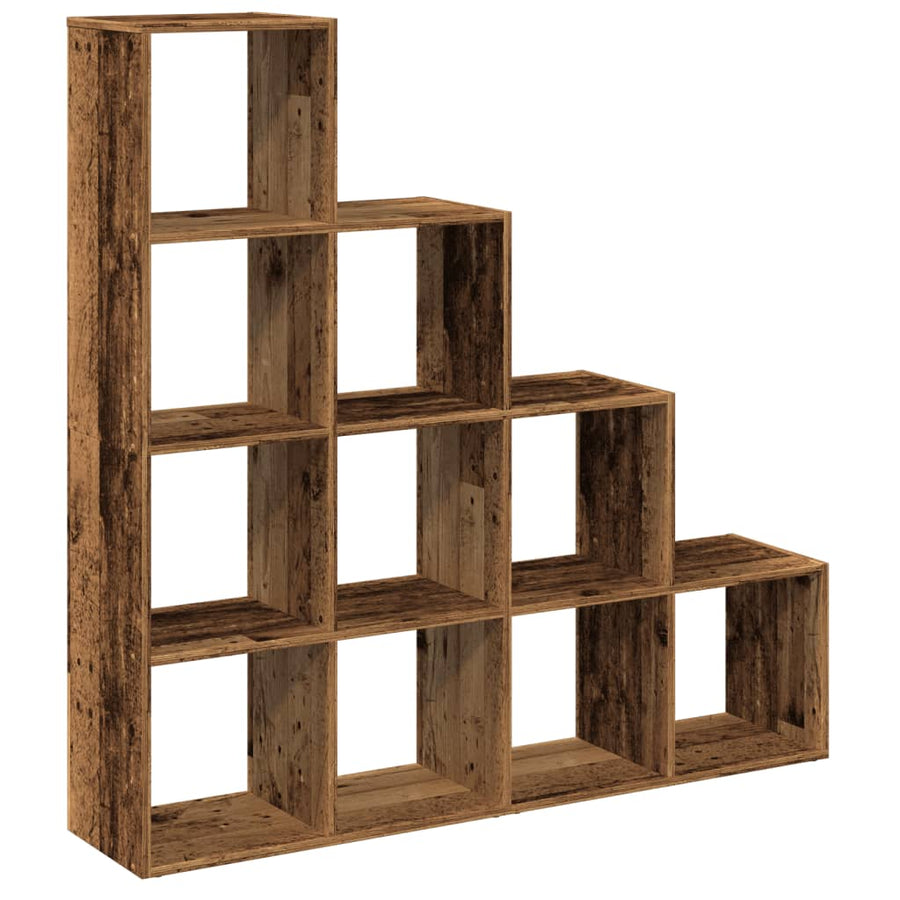 Kamerscherm / boekenkast 131,5x29x131,5 cm hout oud hout