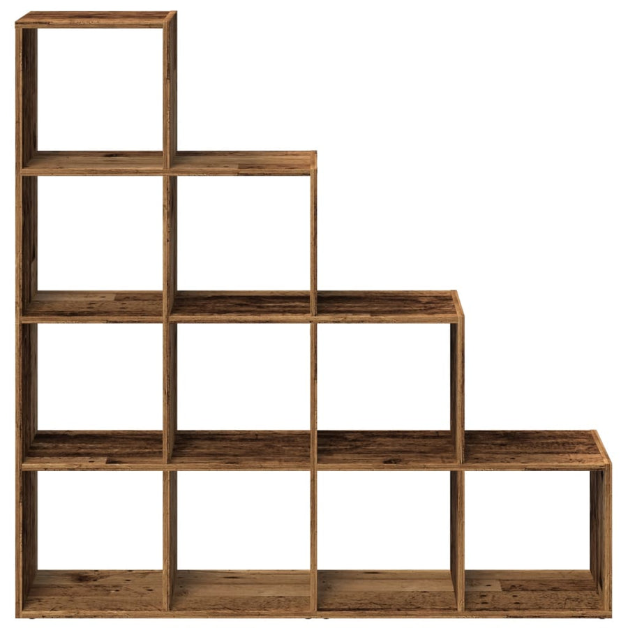 Kamerscherm / boekenkast 131,5x29x131,5 cm hout oud hout