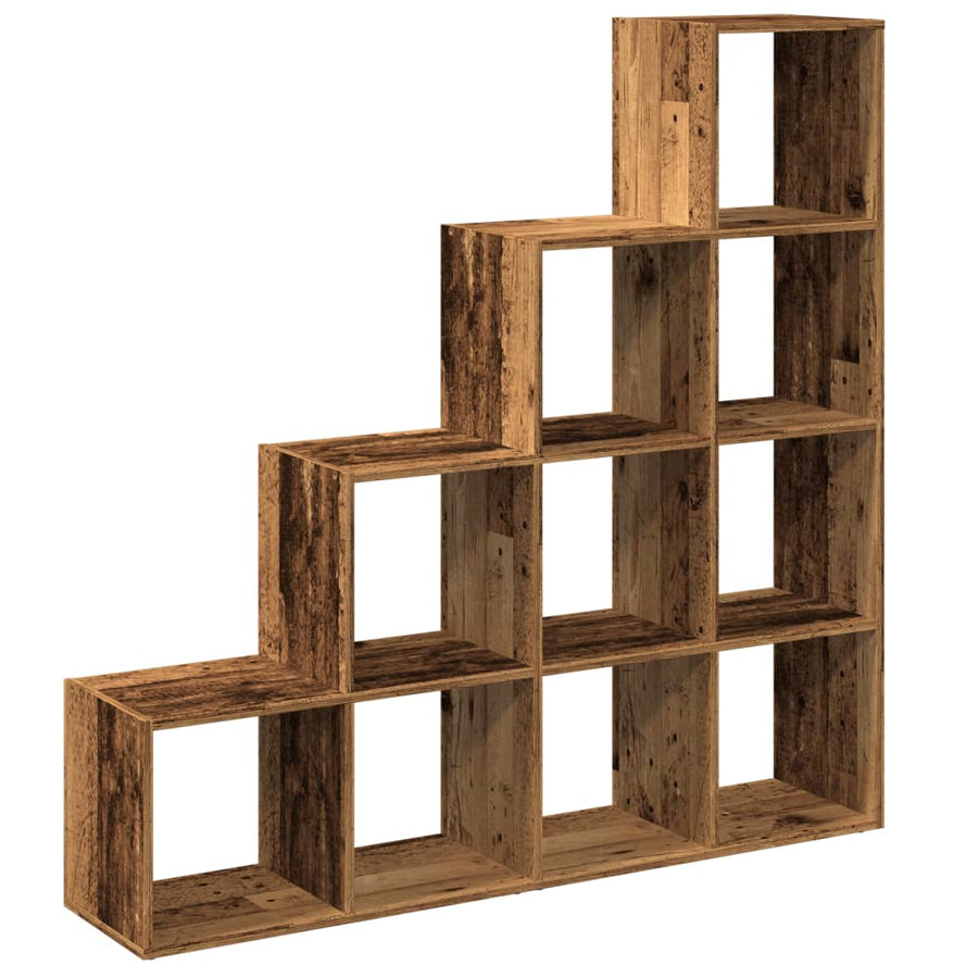 Kamerscherm / boekenkast 131,5x29x131,5 cm hout oud hout